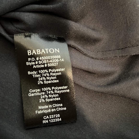 Aritzia- Babaton black size Small. Lightweight silky bomber. Cool 4 day/night⚡️ - Picture 4 of 5
